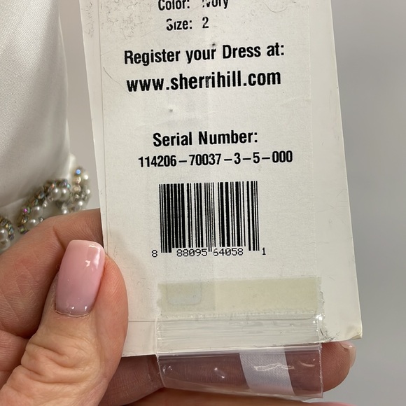 NWT Sherri Hill Beaded Gown - Picture 16 of 16